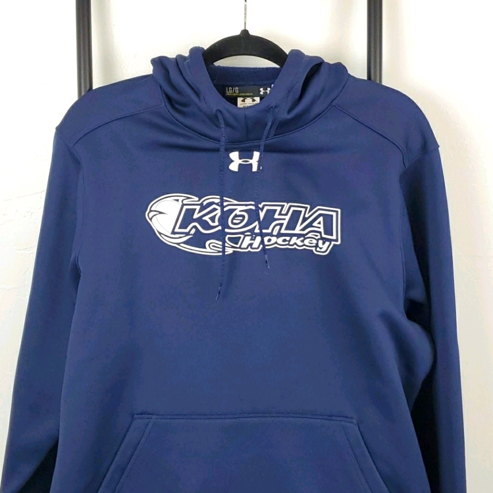 Under Armour hoodie Koha Hockey blue men size L